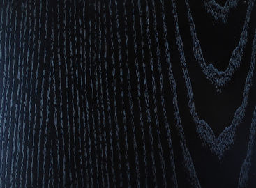 La chapa de madera negra de Zebrano artesona 8m m - 21m m, chapa de madera decorativa Edgeing