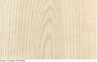 Ash Dyed Wood Veneer Natural rojo cortó el corte, los paneles de madera finos de la chapa