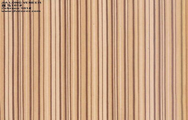 Los paneles de pared de madera dirigidos de la construcción de la chapa de Zebrano artificiales