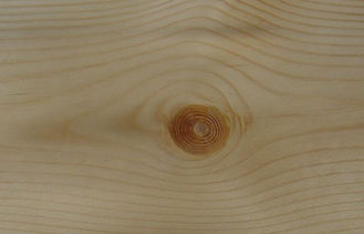 0,45 milímetros del pino nudoso del cuarto de chapa amarilla del corte con el grano de la corona